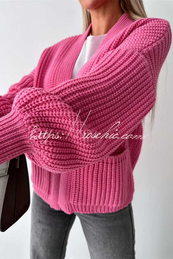 Coad Knitted Pocket Long Sleeved Cardigan