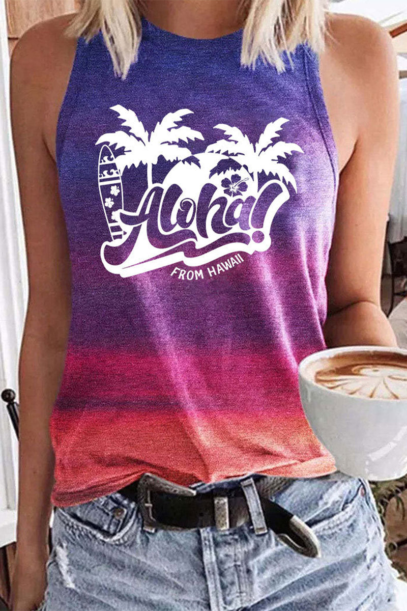 Coconut Aloha Casual Tank Top