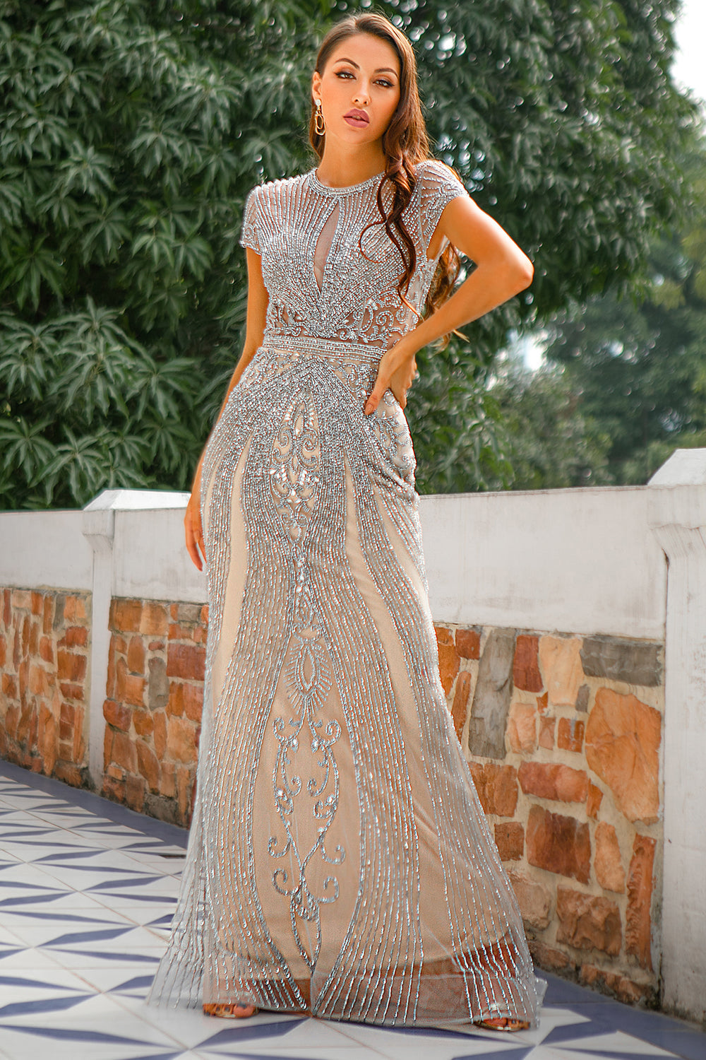 Mermaid Beaded Prom Dress