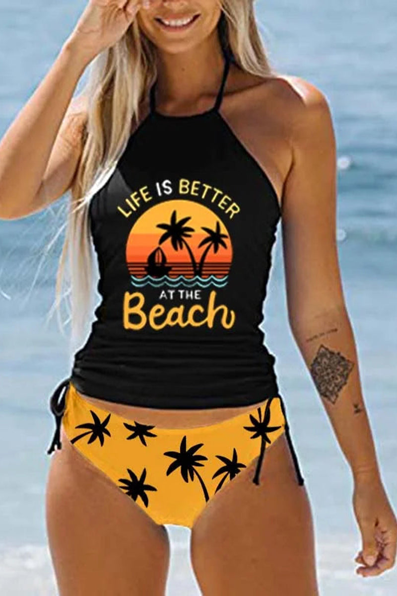 🔥Life Is Better At The Beach Vacation Two Piece Swimwear