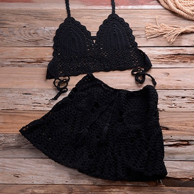 Two-piece Crochet Bikini Set