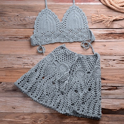 Two-piece Crochet Bikini Set