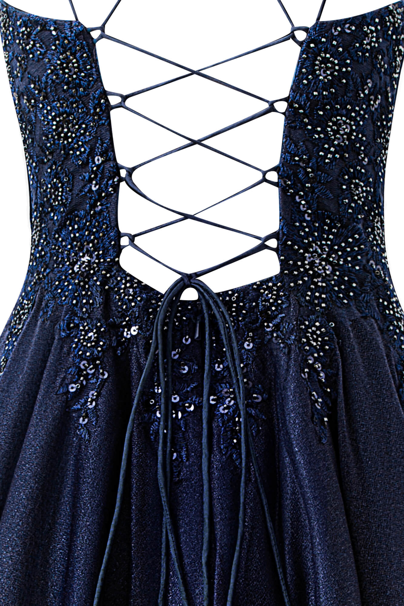 Evelyn Navy Blue A-Line Chiffon Short Homecoming Dress