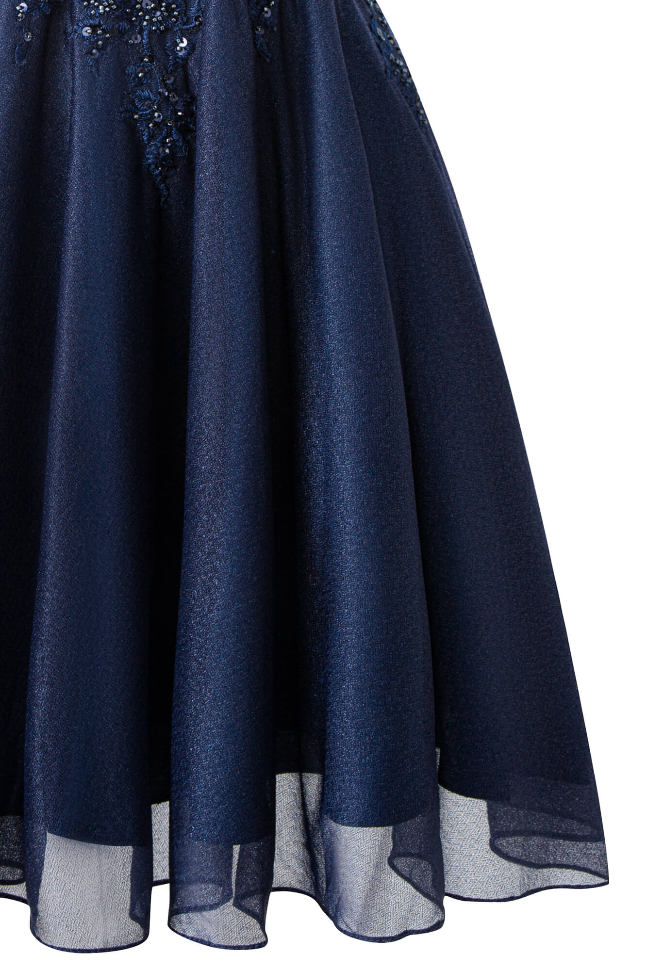 Evelyn Navy Blue A-Line Chiffon Short Homecoming Dress