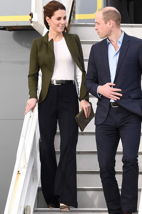 Kate Middleton Dark Green One Button Blazer