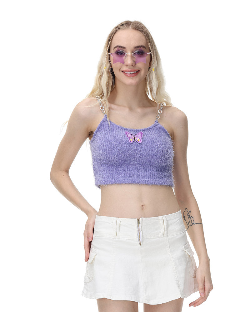 Empress Butterfly Chainstrap Cami Top