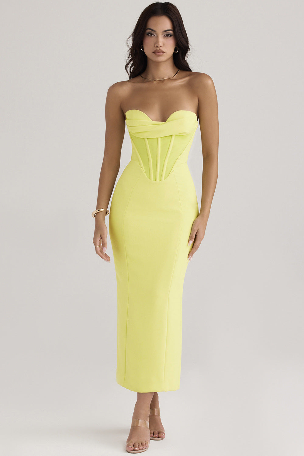 Serena Strapless Wrap Gown - Fashionpara