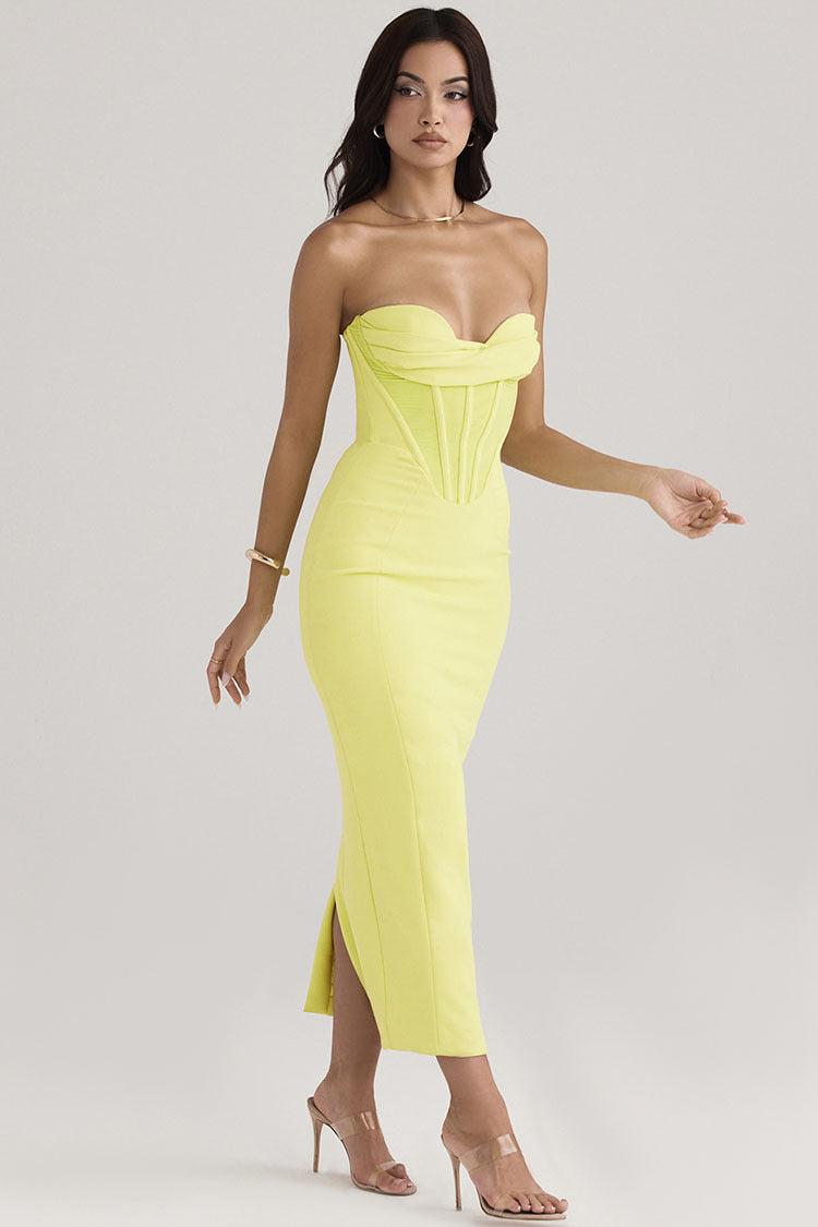 Serena Strapless Wrap Gown - Fashionpara