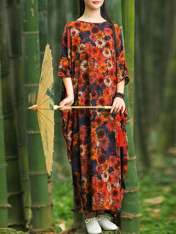 Beautiful Botanic Kaftan Dress - Fashionpara