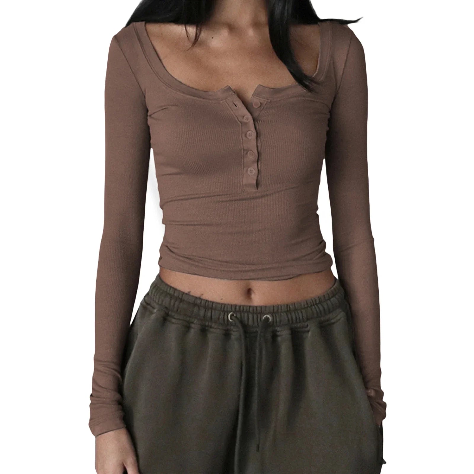 Racine Square Neck Ribbed Crop Top