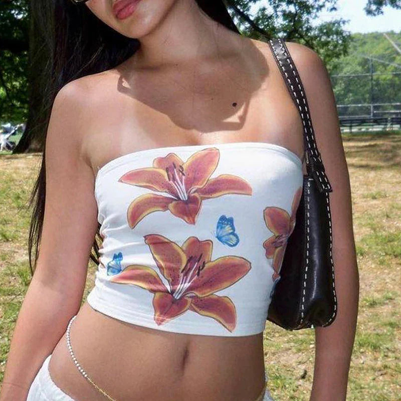 Paradise Bloom Mini Tube Top