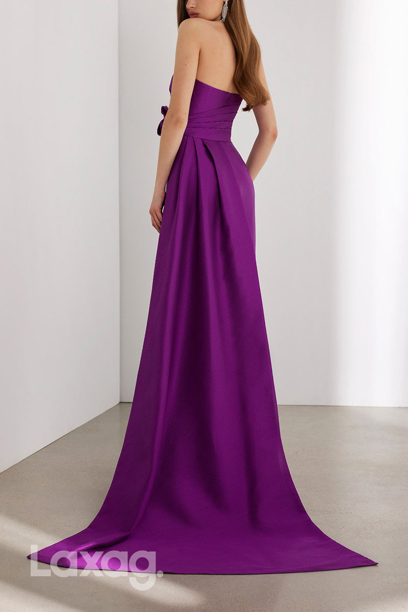 22808 - Strapless Elegant Mermaid Cocktail Party Formal Evening Dress with Train - Fashionpara