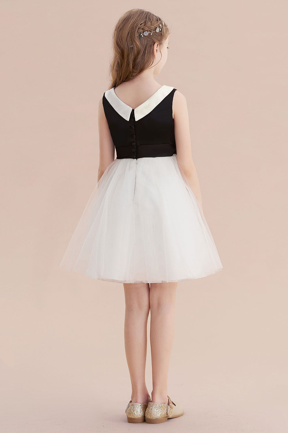 A-Line Affordable Bow Tulle Flower Girl Dress On Sale - Fashionpara