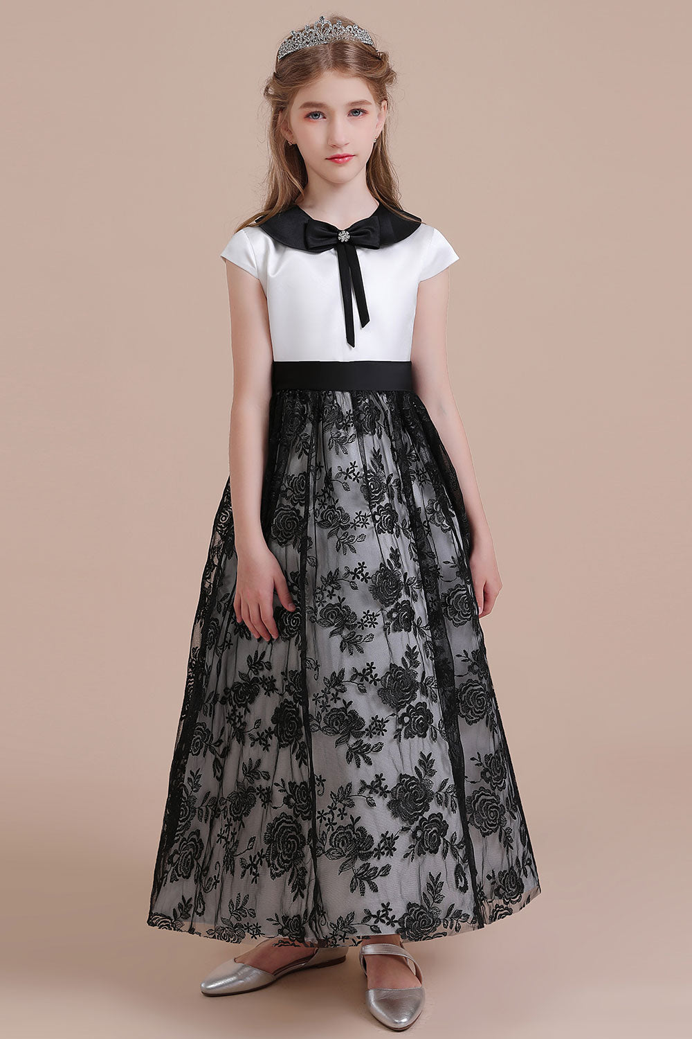 A-Line Cute Lace Cap Sleeve Flower Girl Dress On Sale