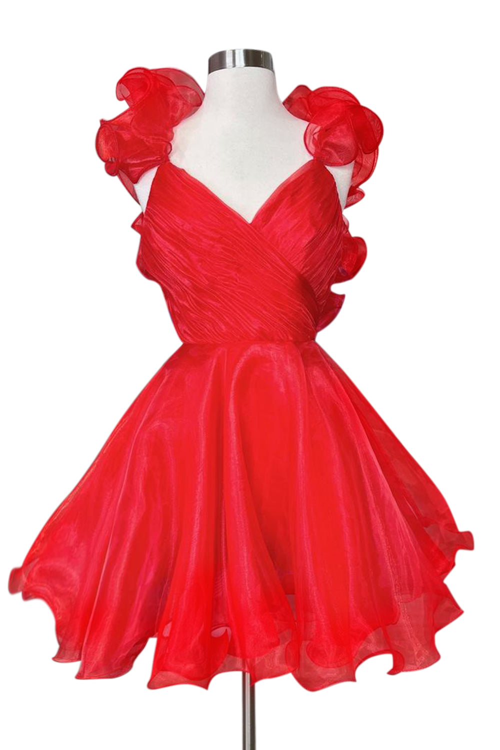 Nerissa A-Line Organza V-Neck Homecoming Dress