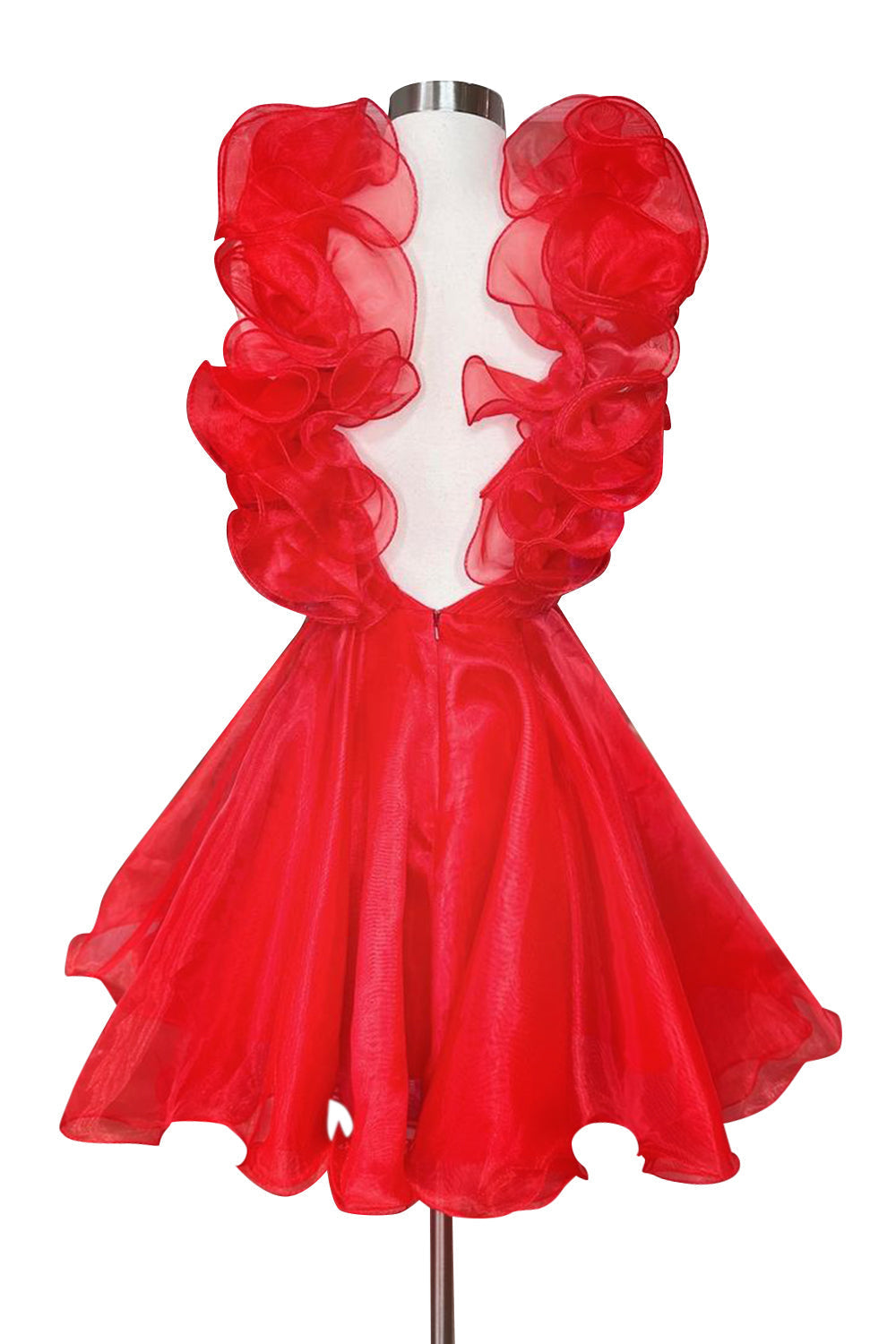 Nerissa A-Line Organza V-Neck Homecoming Dress