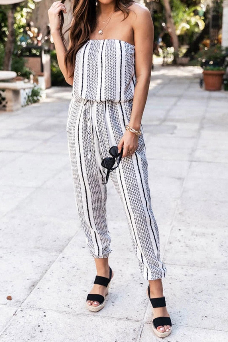 Statement Style Stripe Jumpsuit