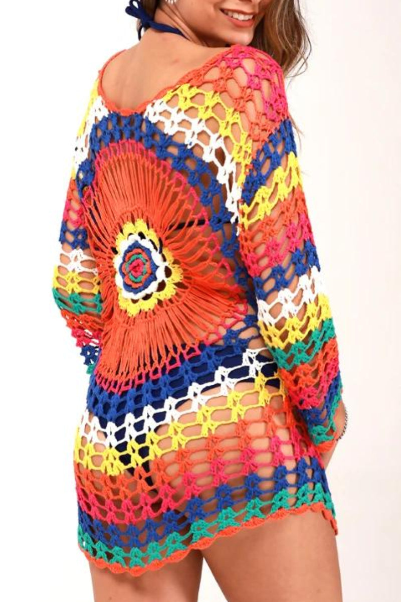 Colorful Sun Protection Swimsuit Cover Up