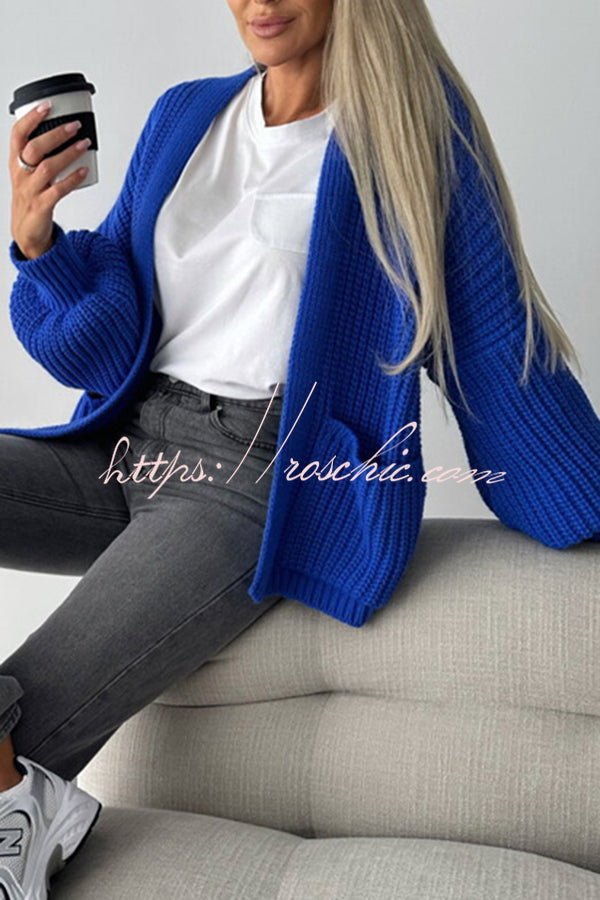 Coad Knitted Pocket Long Sleeved Cardigan