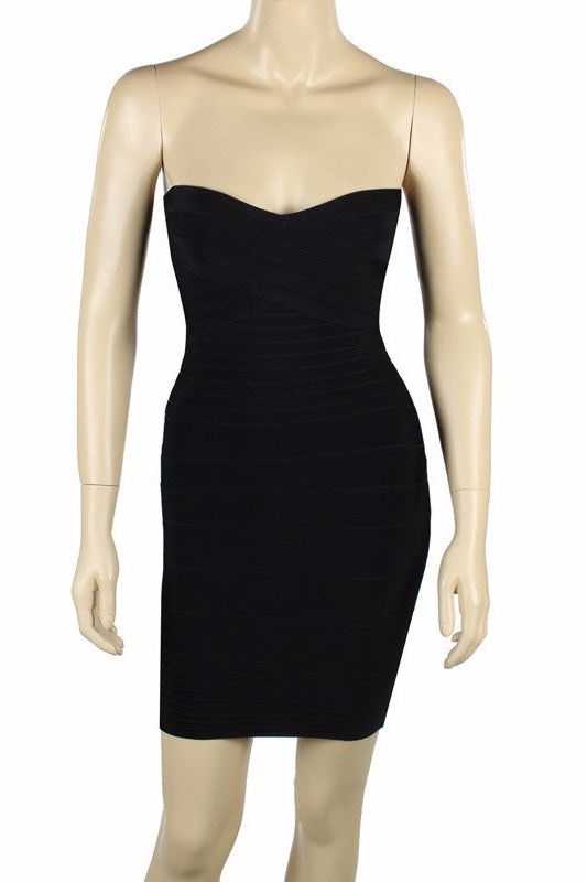 Aaliyah Bandage Mini Dress - Classic Black