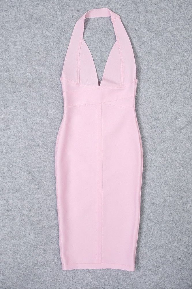 Ali Bandage Midi Dress - Baby Pink