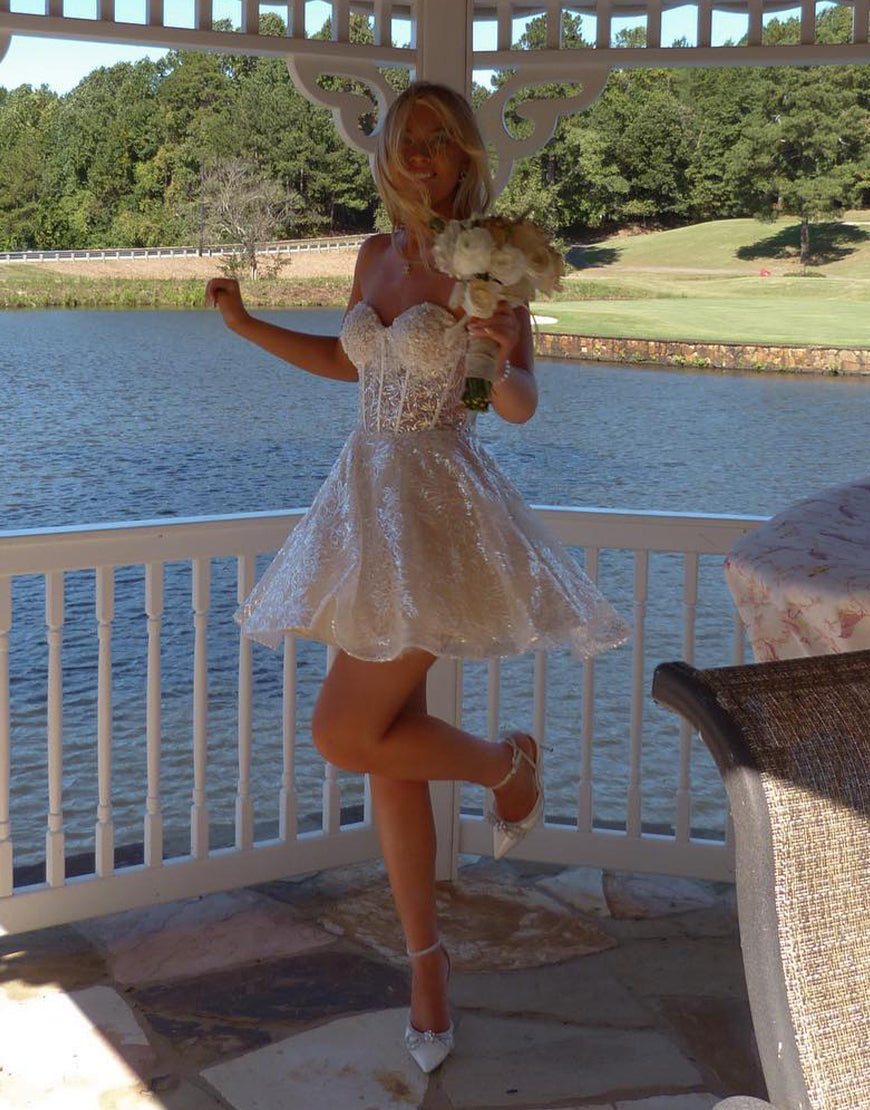 Skylar A-Line Sweetheart Homecoming Dress