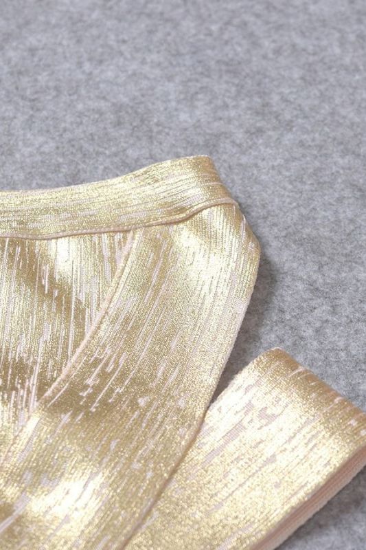 Ang Bandage Crop Top - Gold