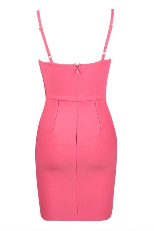 Ariel Bandage Mini Dress - Hot Pink - Fashionpara