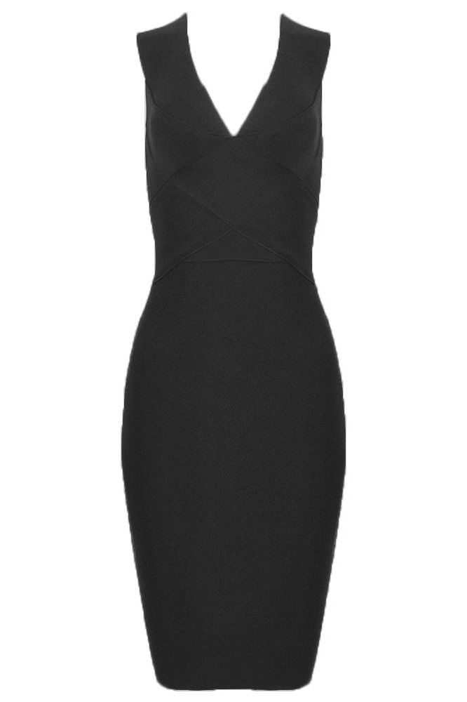 Ash Bandage Dress - Classic Black - Fashionpara