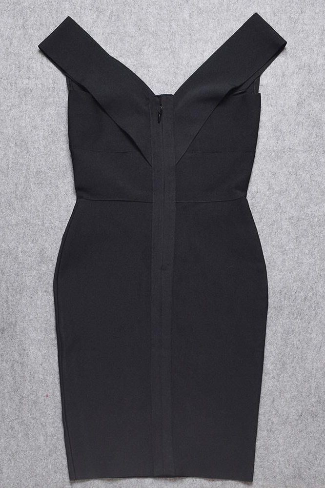 Ash Bandage Dress - Classic Black - Fashionpara