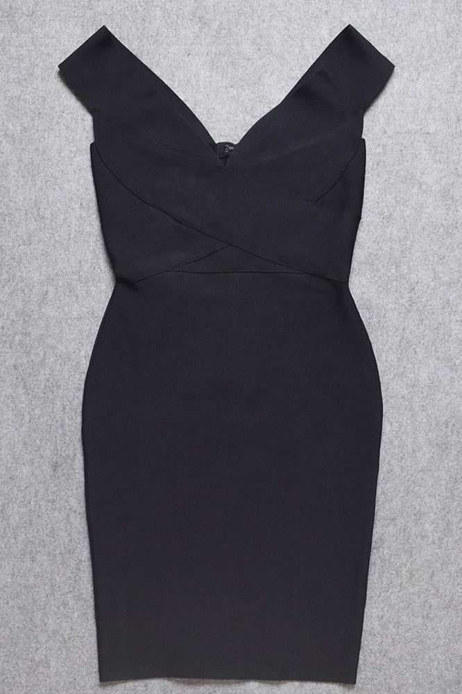 Ash Bandage Dress - Classic Black - Fashionpara