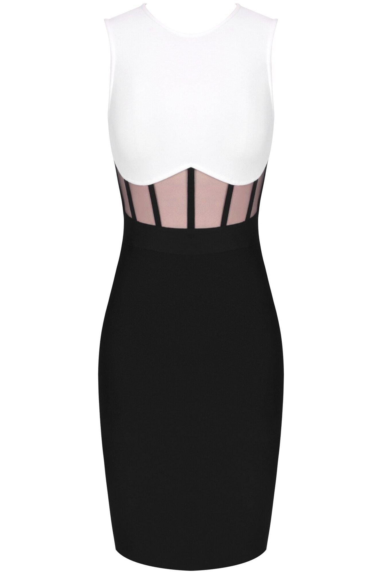 Audrey Bandage Dress - Classic Black - Fashionpara