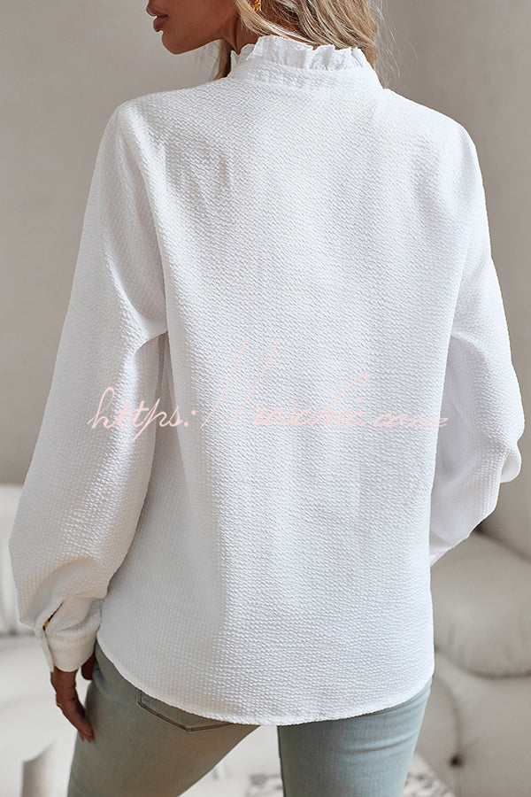 Temperament Commuter Buttoned Long Sleeve Shirt