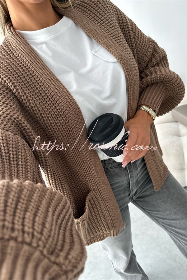 Coad Knitted Pocket Long Sleeved Cardigan