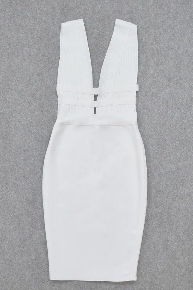 Bay Bandage Dress - Pearl White - Fashionpara