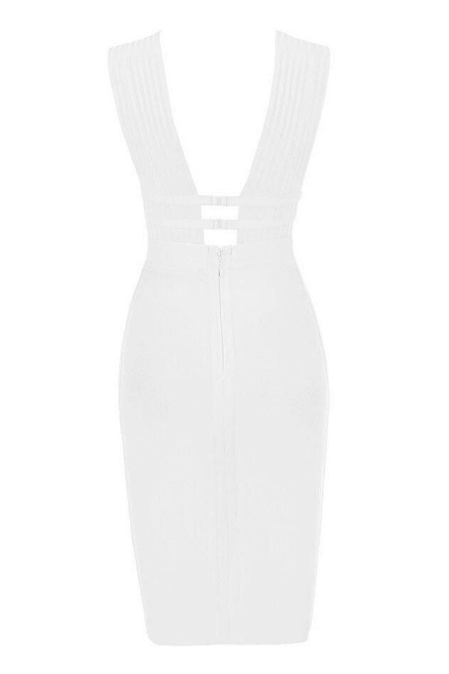 Bay Bandage Dress - Pearl White - Fashionpara