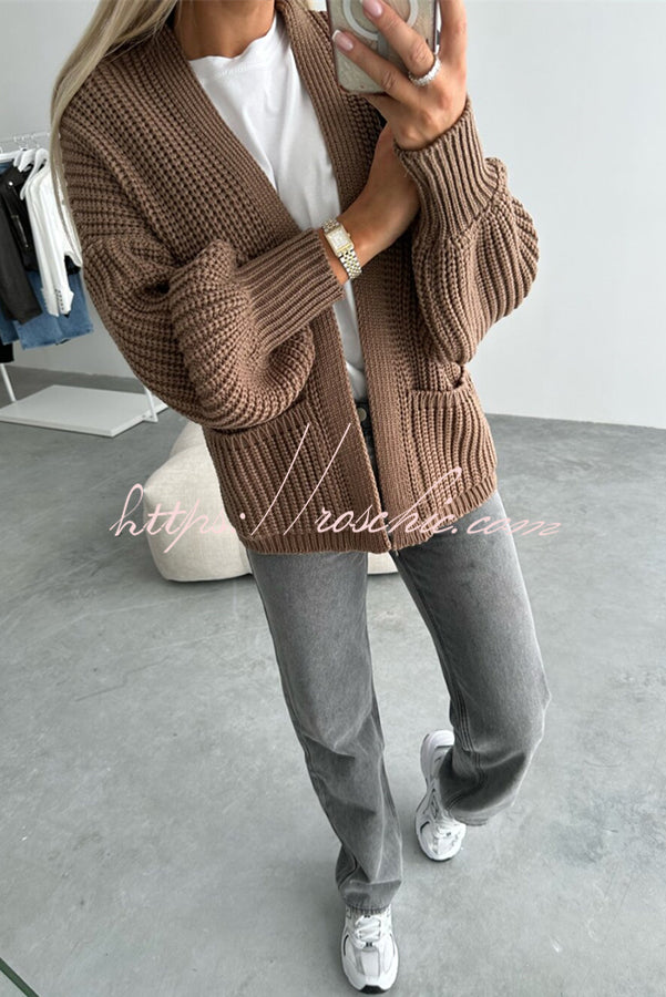 Coad Knitted Pocket Long Sleeved Cardigan