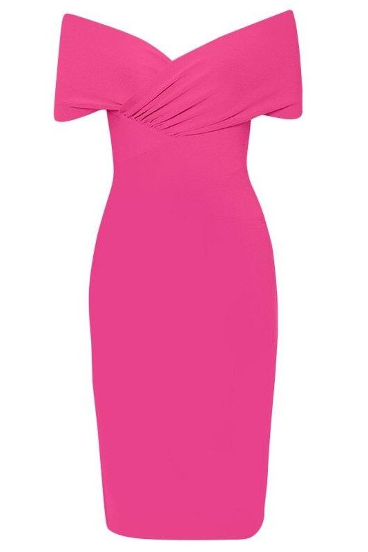 Bea Bandage Dress - Hot Pink - Fashionpara