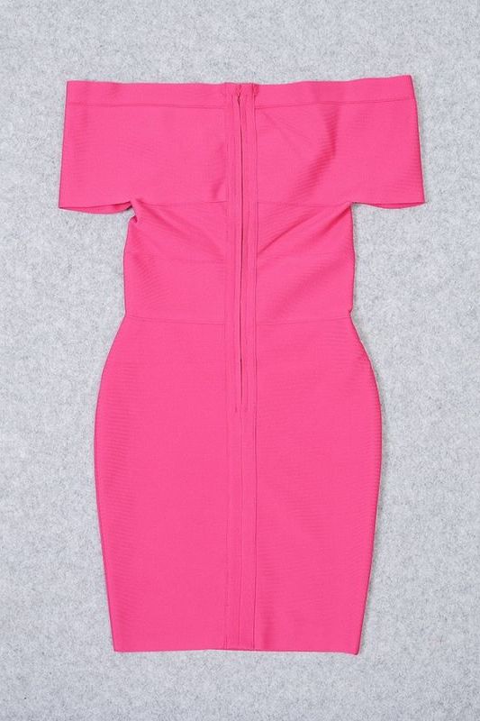 Bea Bandage Dress - Hot Pink - Fashionpara