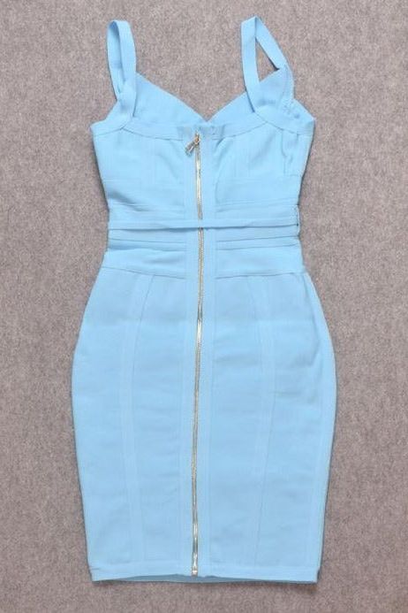 Bek Bandage Dress - Sky Blue - Fashionpara