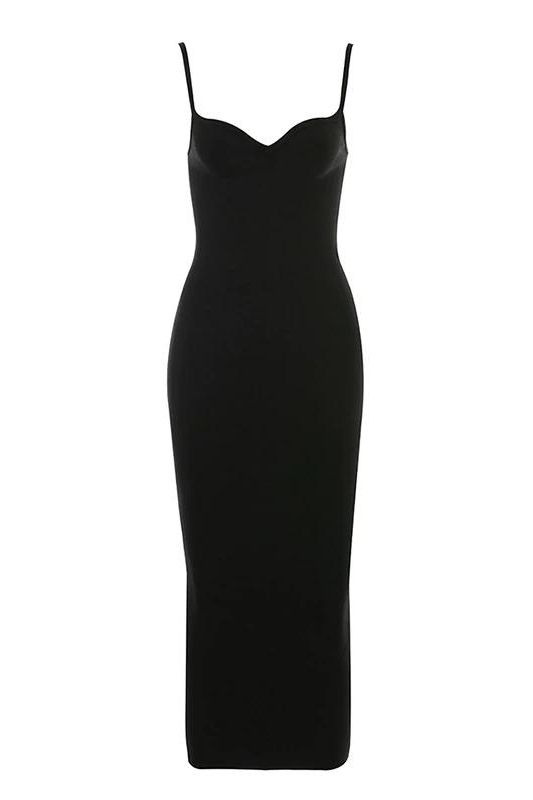 Blanche Bandage Midi Dress - Classic Black - Fashionpara