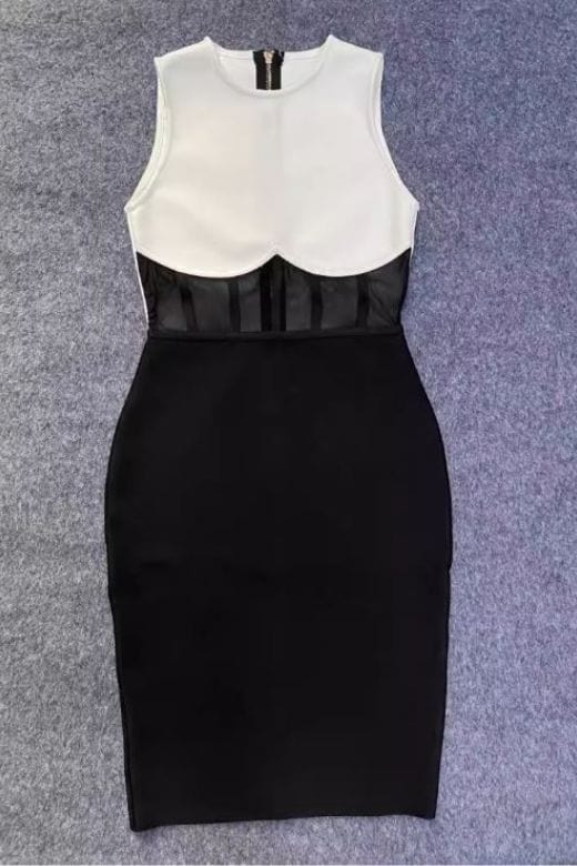 Audrey Bandage Dress - Classic Black - Fashionpara