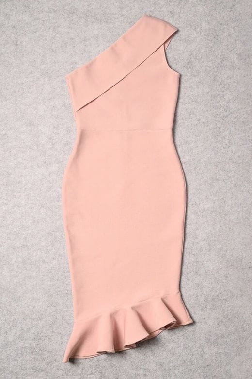 Avery Bandage Dress - Dusty Pink