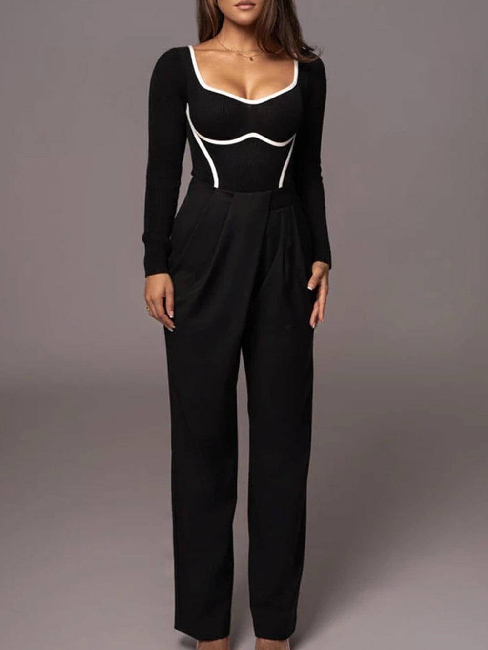 Sleeve Jumpsuit - Fashionpara