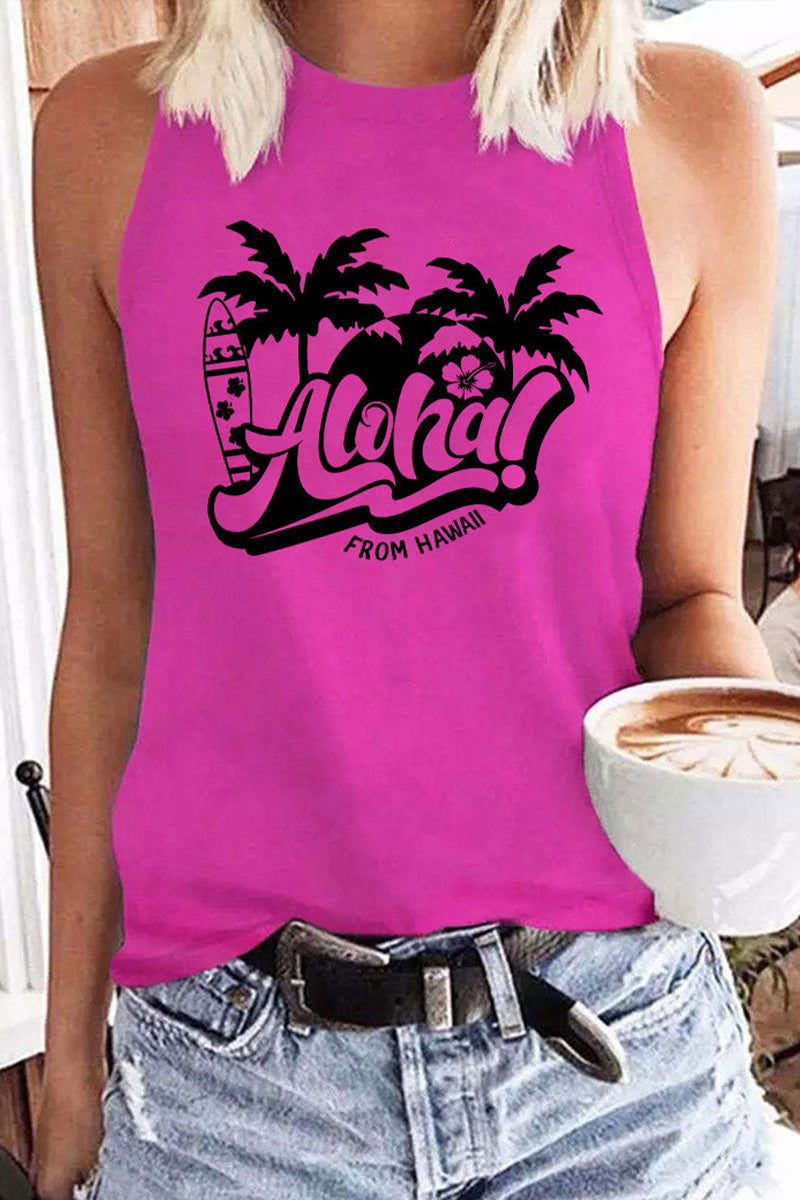 Coconut Aloha Casual Tank Top