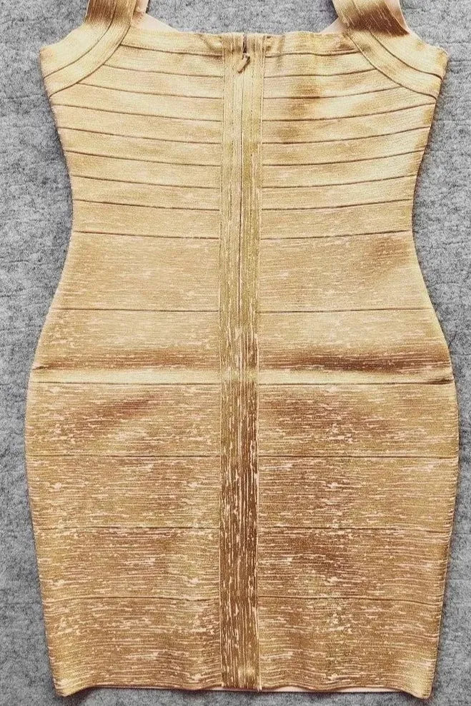 Ciara Bandage Mini Dress - Gold