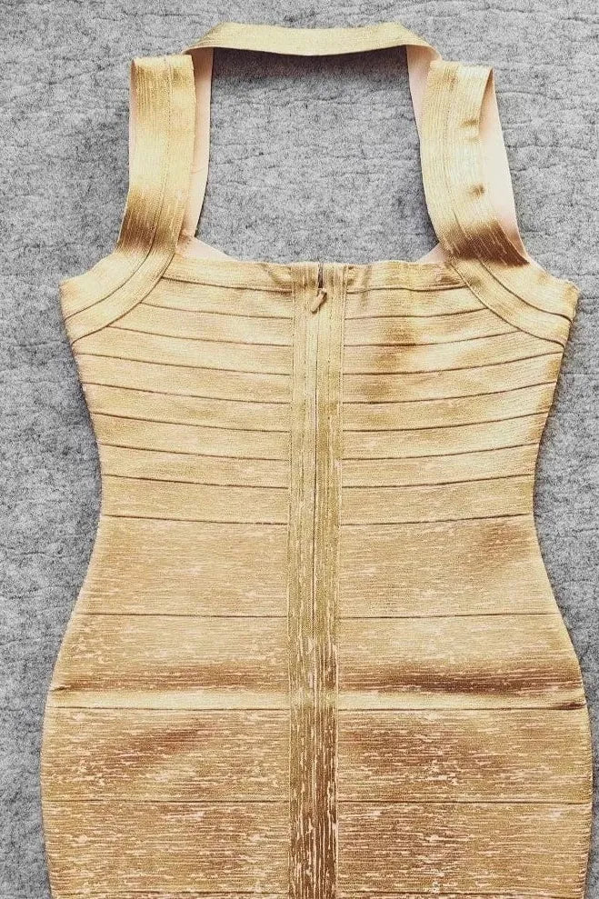 Ciara Bandage Mini Dress - Gold