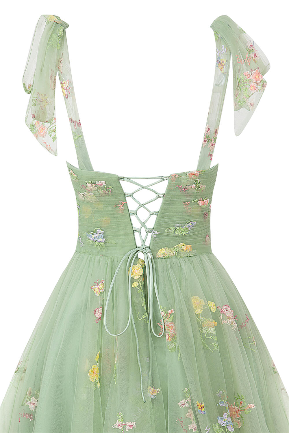 Claire A-Line Short Sweetheart Tulle Floral Homecoming Dress