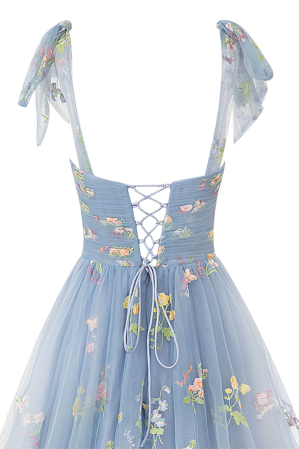 Claire A-Line Short Sweetheart Tulle Floral Homecoming Dress