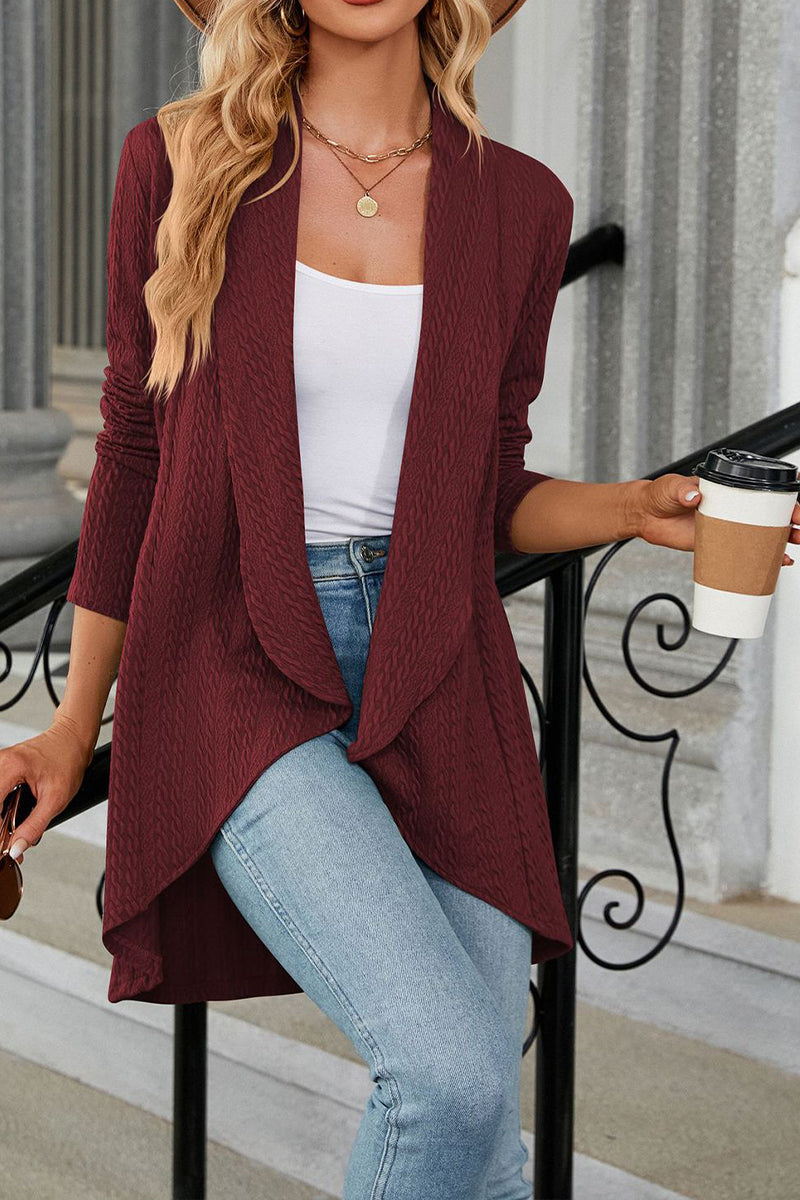 Lapel Loose Knitted Cardigan